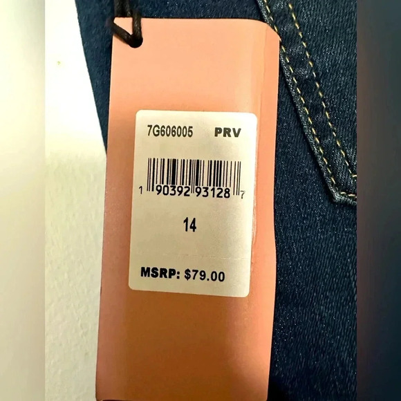 Jen7 by 7 for All Mankind High Waist Fray Hem Cutoff Denim Shorts Sz 14 NWT #004 - Picture 4 of 4